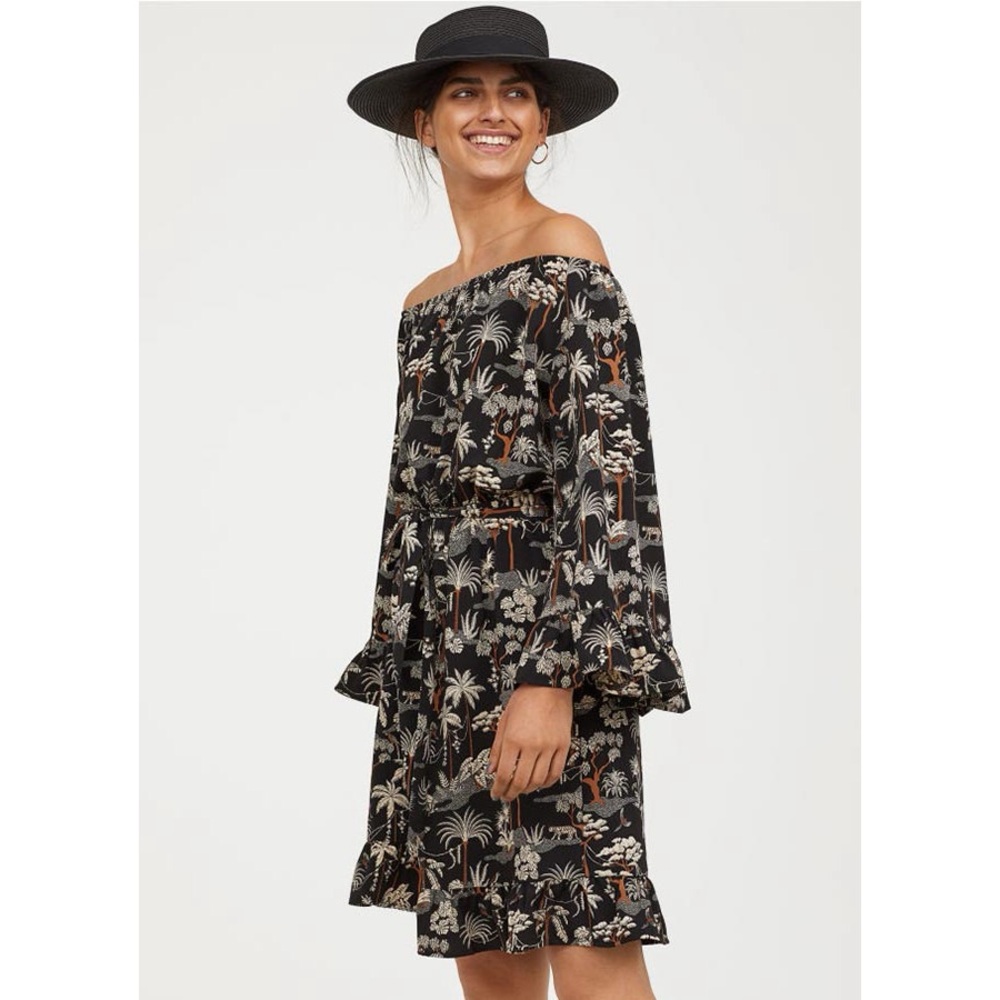 H&M African Safari Print Dress